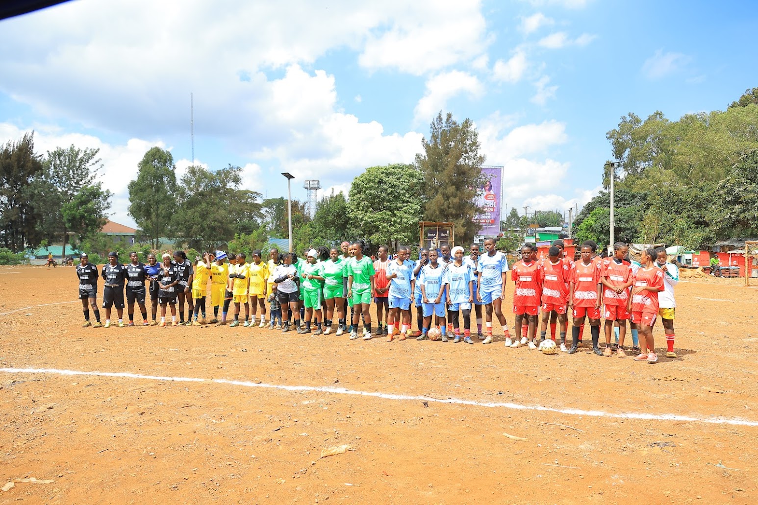 Participant celebrating at the Football Mums Edition 2 tournament