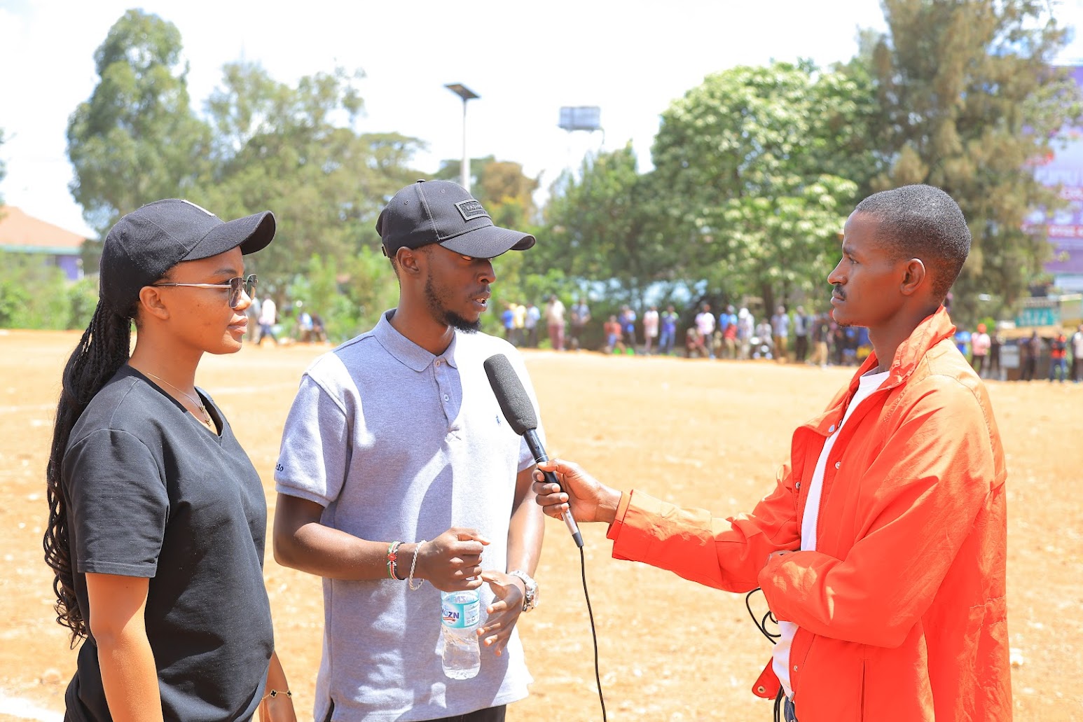 Jubilant moment for a Football Mums Edition 2 participant