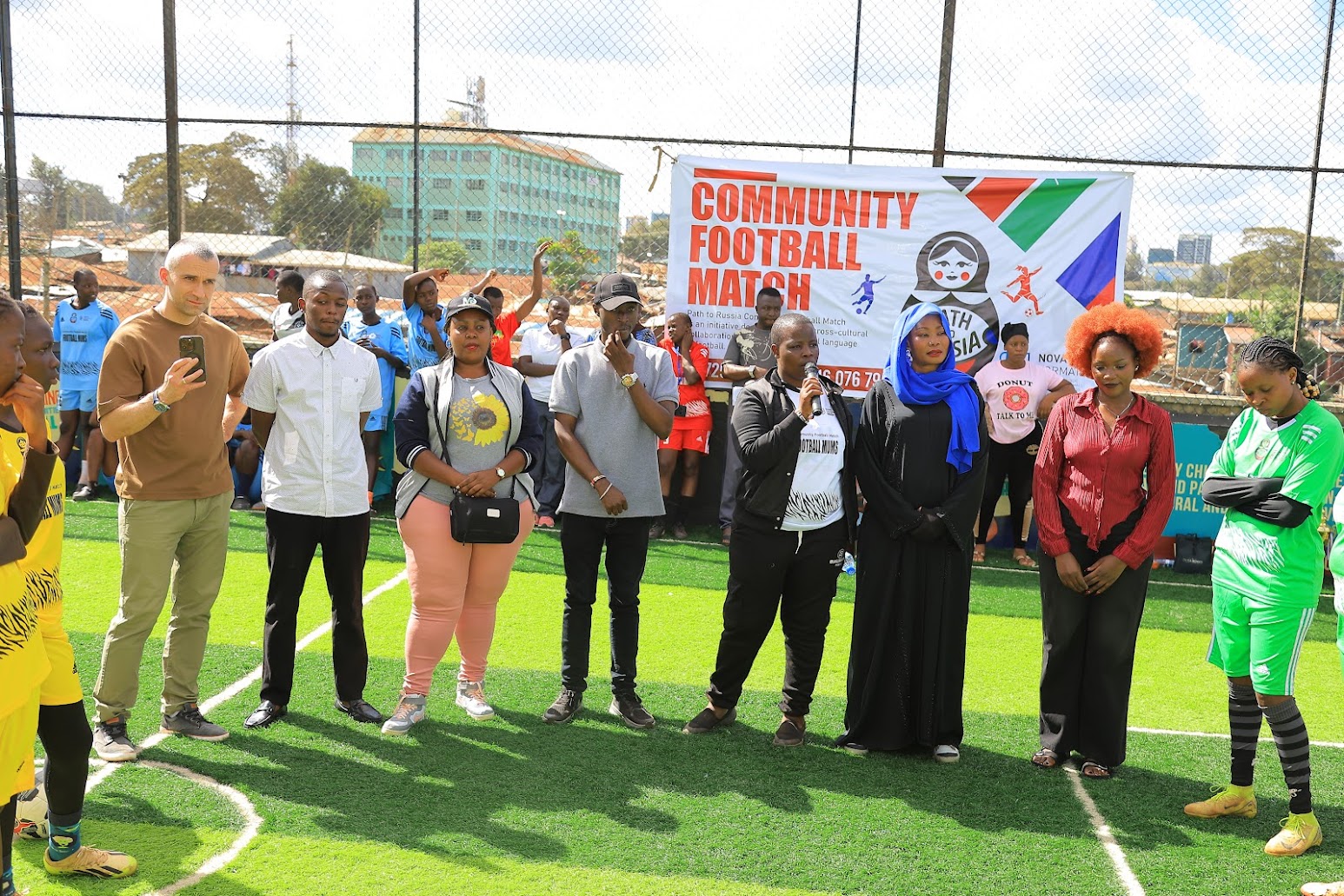 Supporters cheering during the Football Mums Edition 2 final