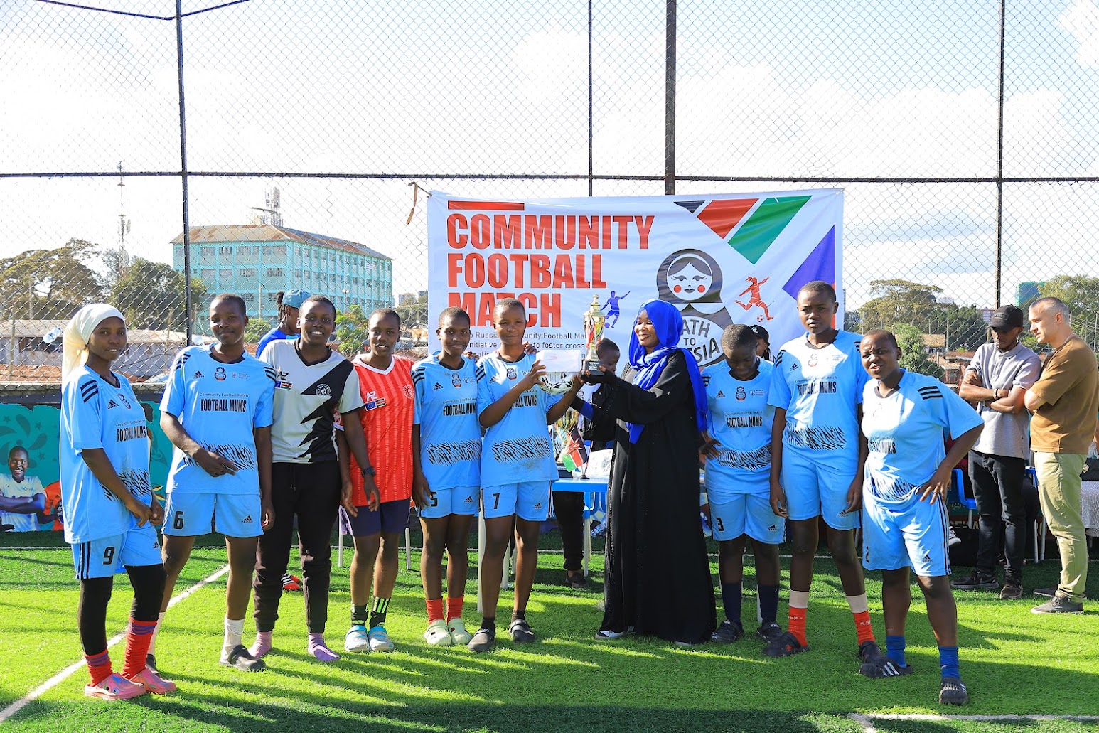 Action from the group stages of Football Mums Edition 2