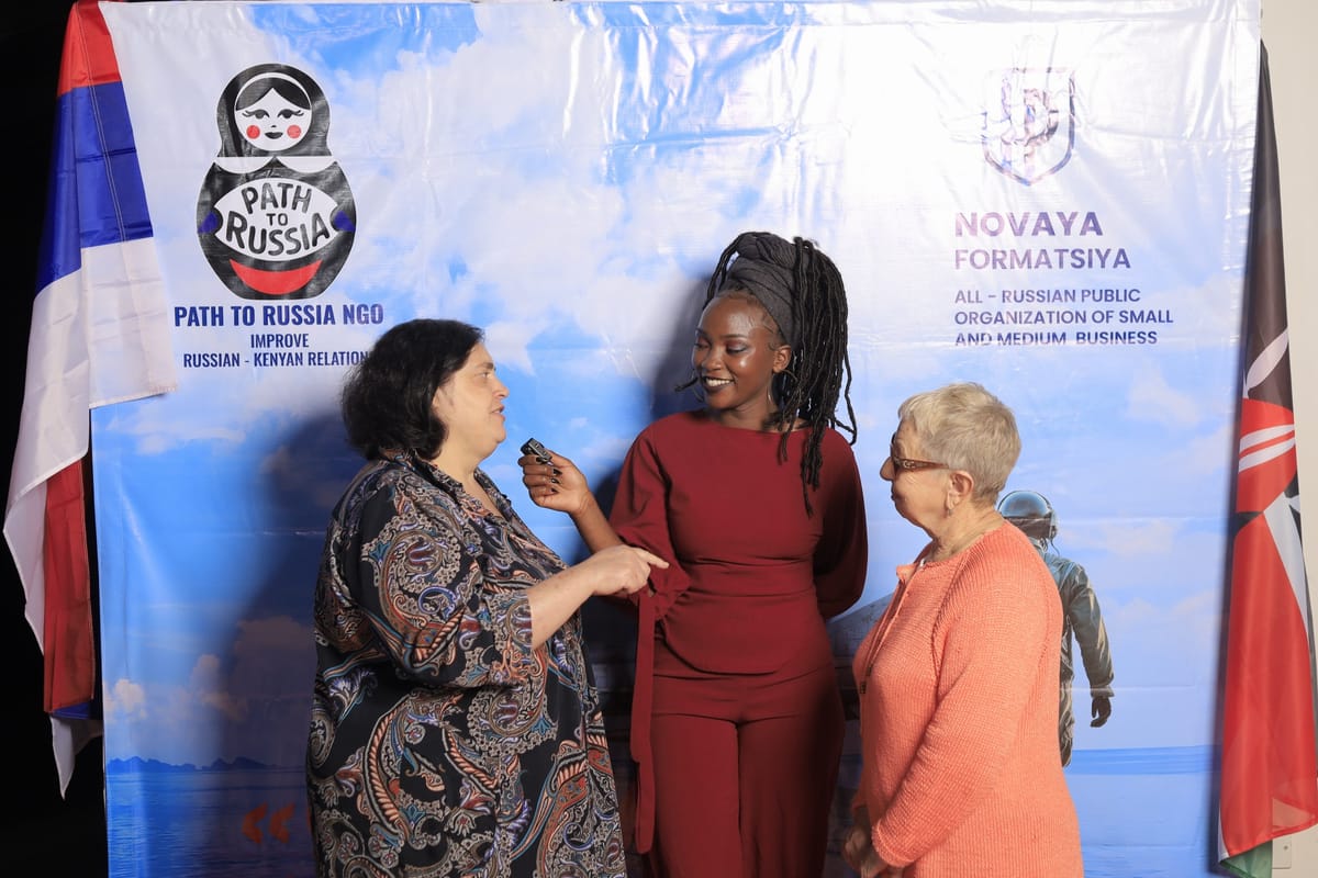 Welcoming Russian guests to the premiere